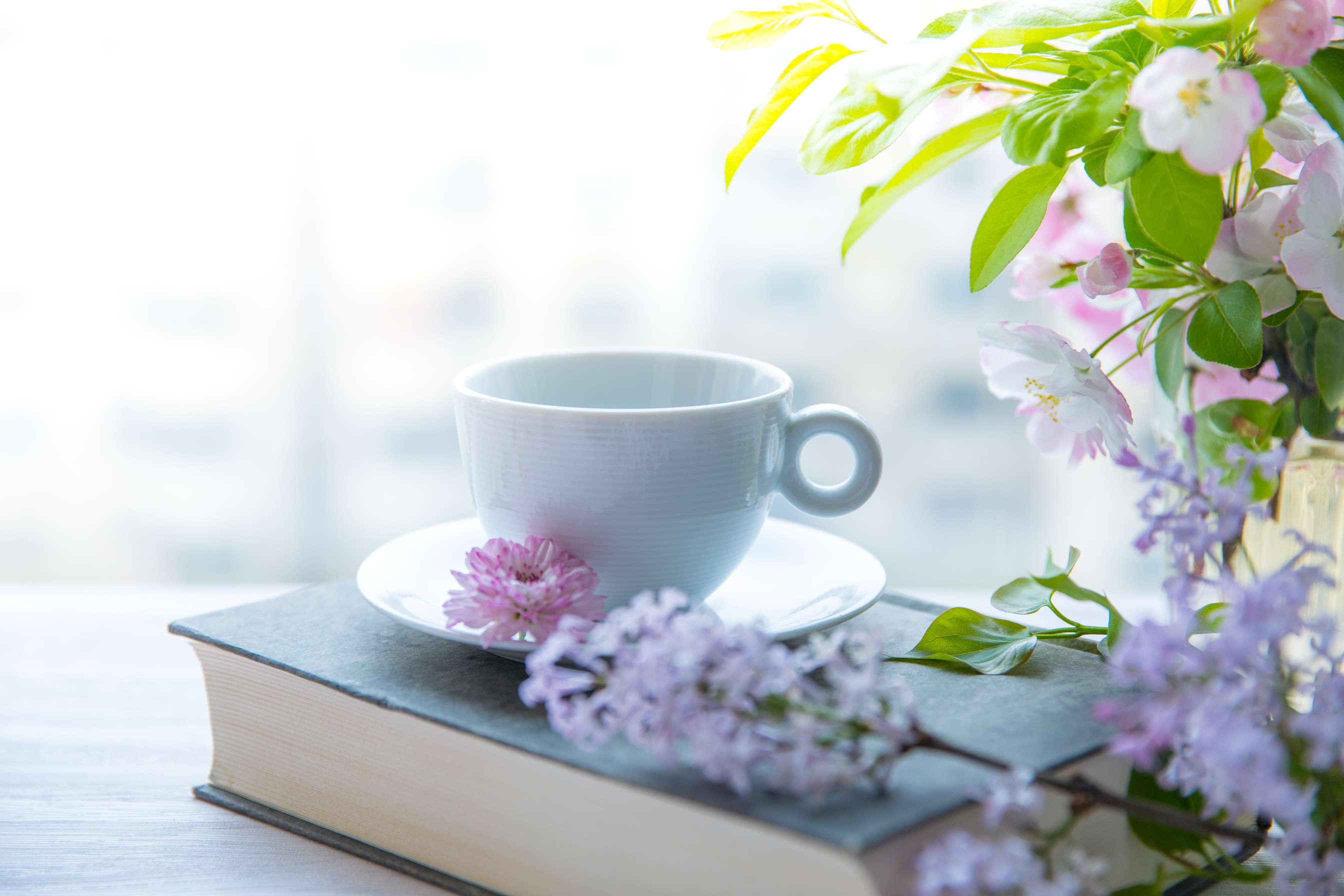 coffee and flowers